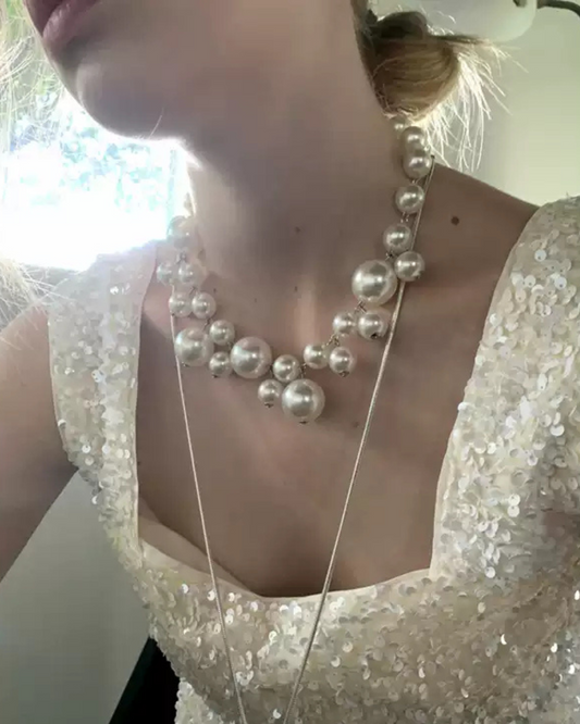 Spliced Pearl Necklace