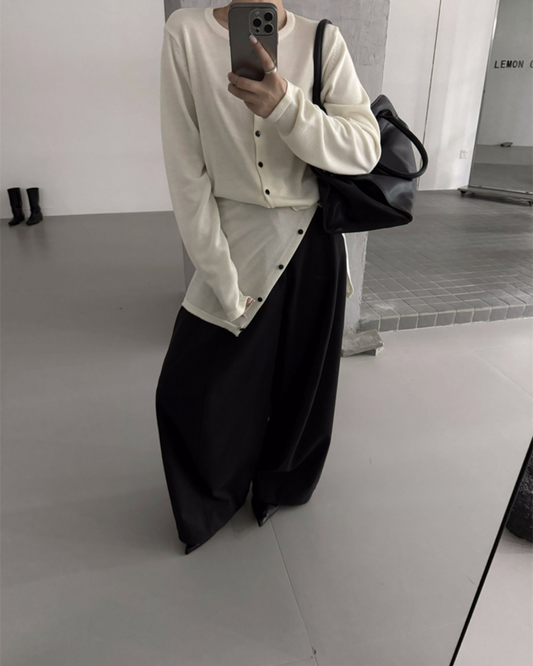 Knit Cardigan Two-Piece Set