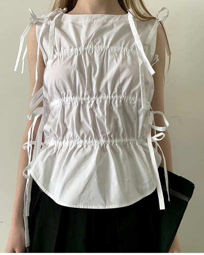 tie-detail blouse
