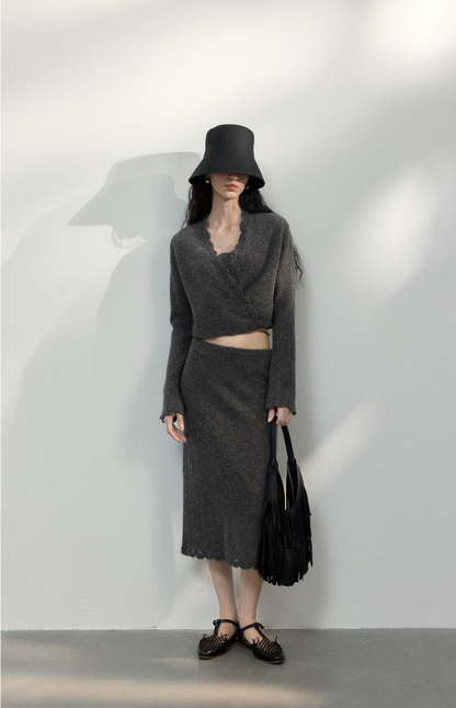 layered wrap skirt