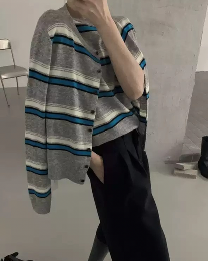 Round Neck Stripe Top