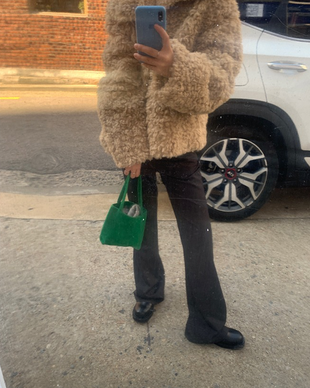 Brown Faux Fur Coat