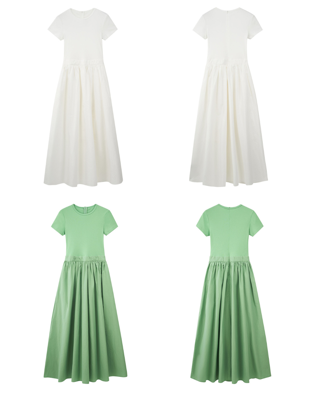 White Short Sleeve Dress