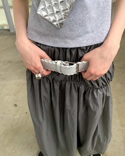 wide woven belt