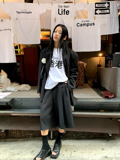 Oversized Modern Jacket and half pants