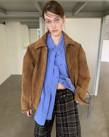 Suede Lapel Jacket　