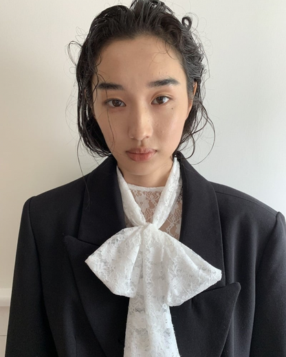 Double-Breasted Blazer and Strapless Skirt