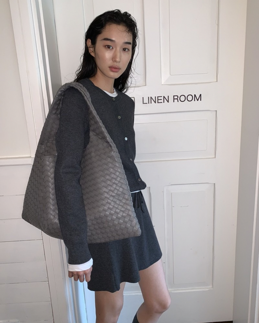 Textured Leather Tote