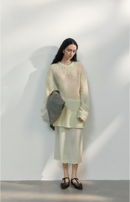 layered wrap skirt