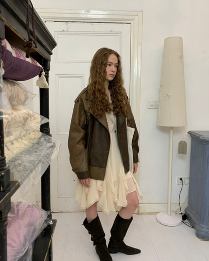 Retro-Style Leather Jacket