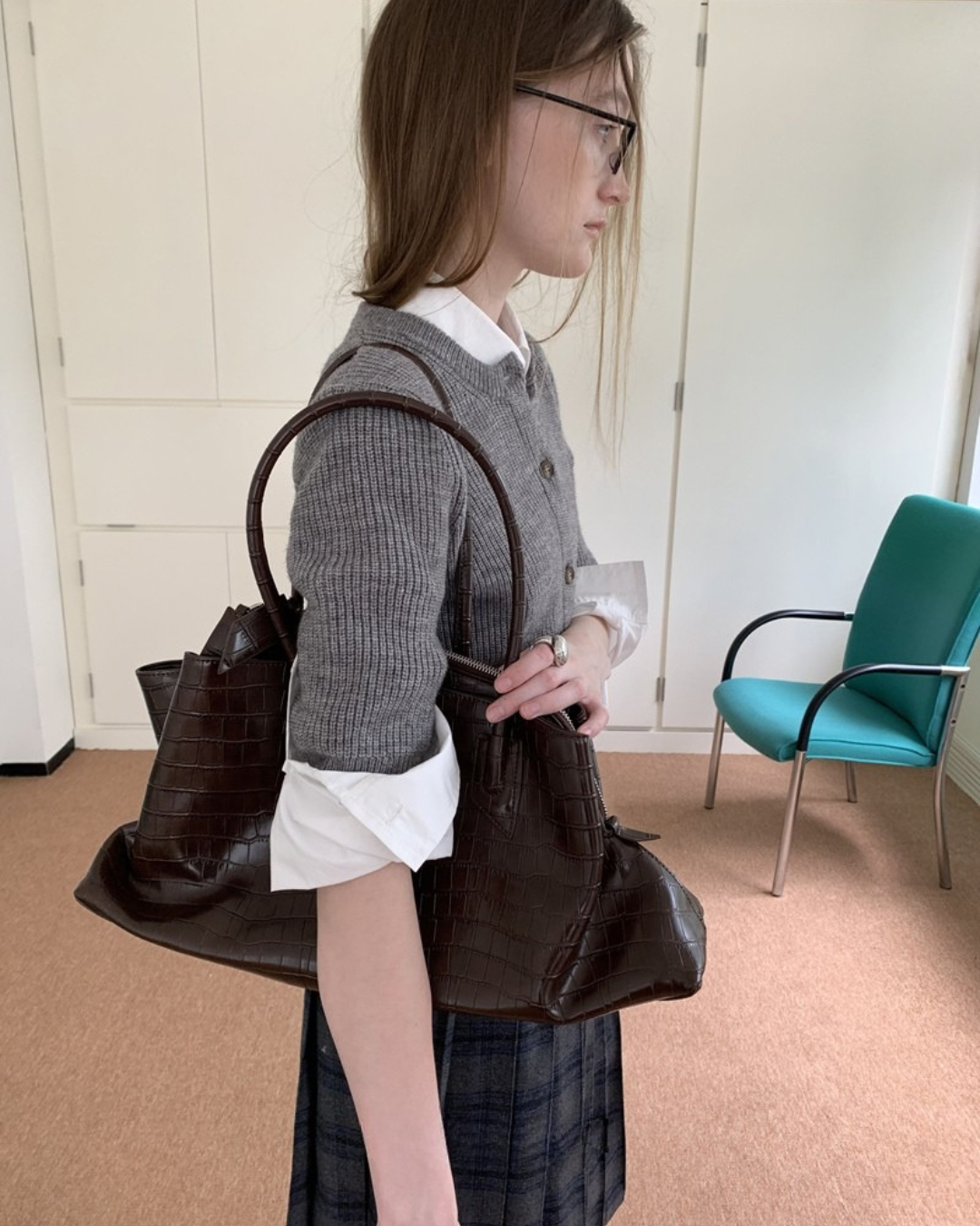 Structured Leather Bag