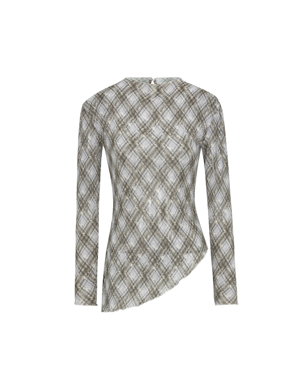 Pleated Sheer Blouse