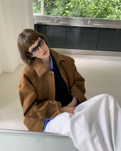 Suede Lapel Jacket　