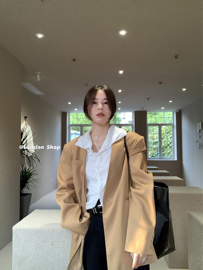 soft drape white shirt