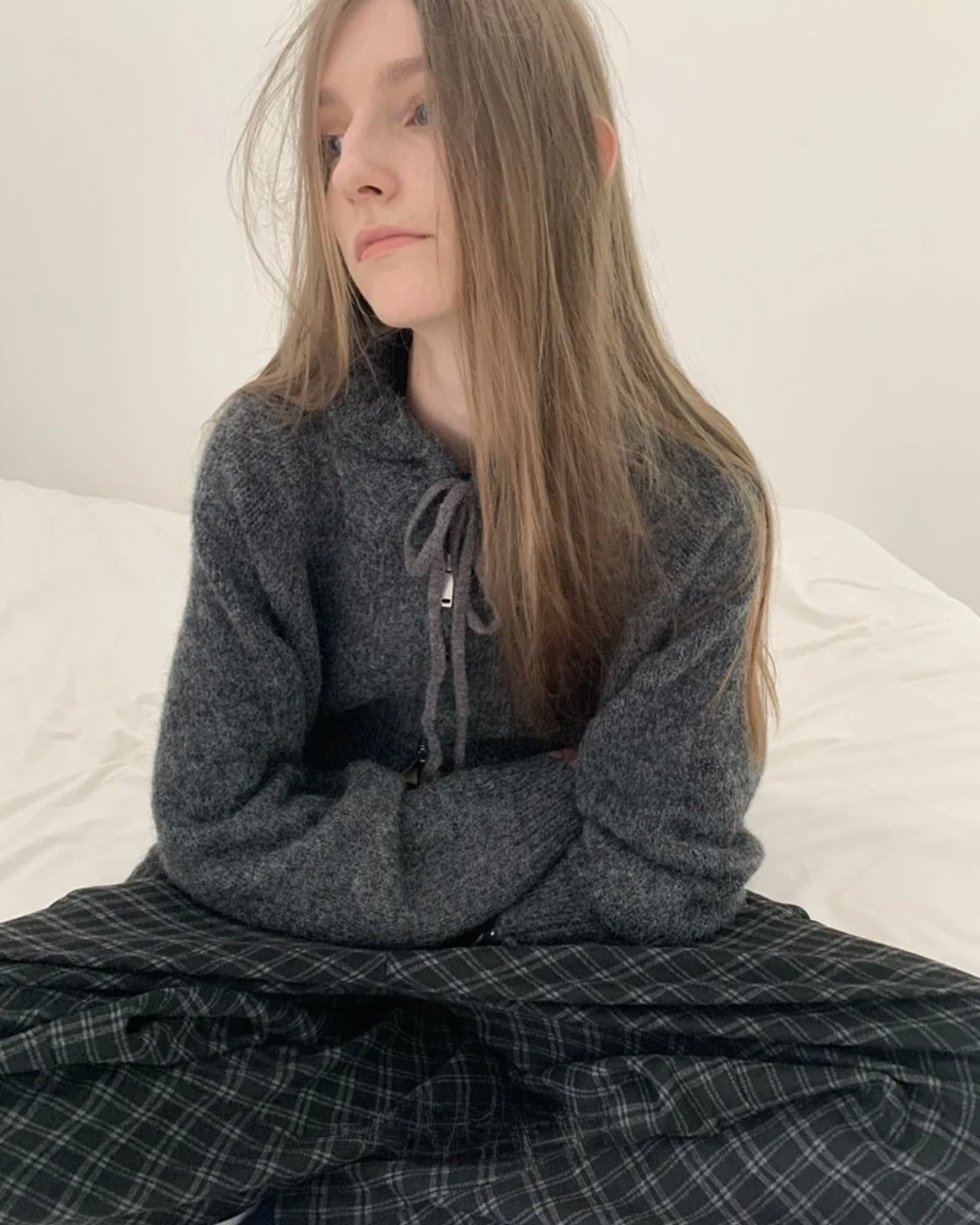 Hooded Knit Cardigan Jacket