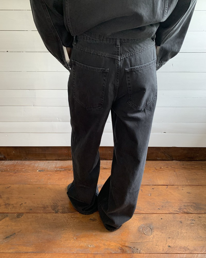 Dark Wash Gray Denim Jacket