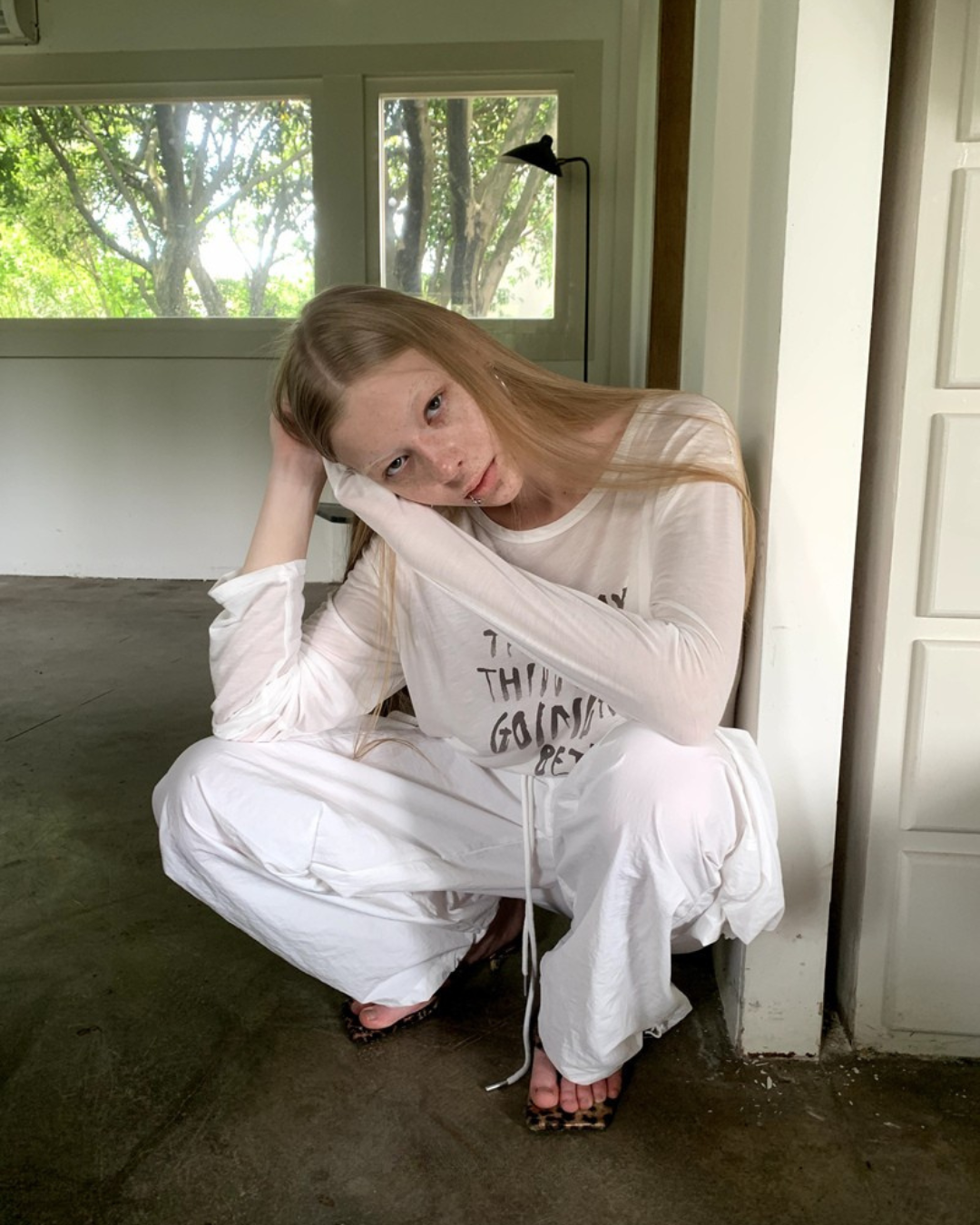 Sheer Long Sleeve Tee