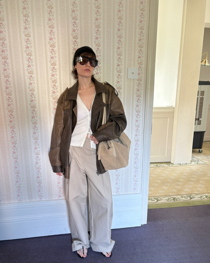 Retro-Style Leather Jacket