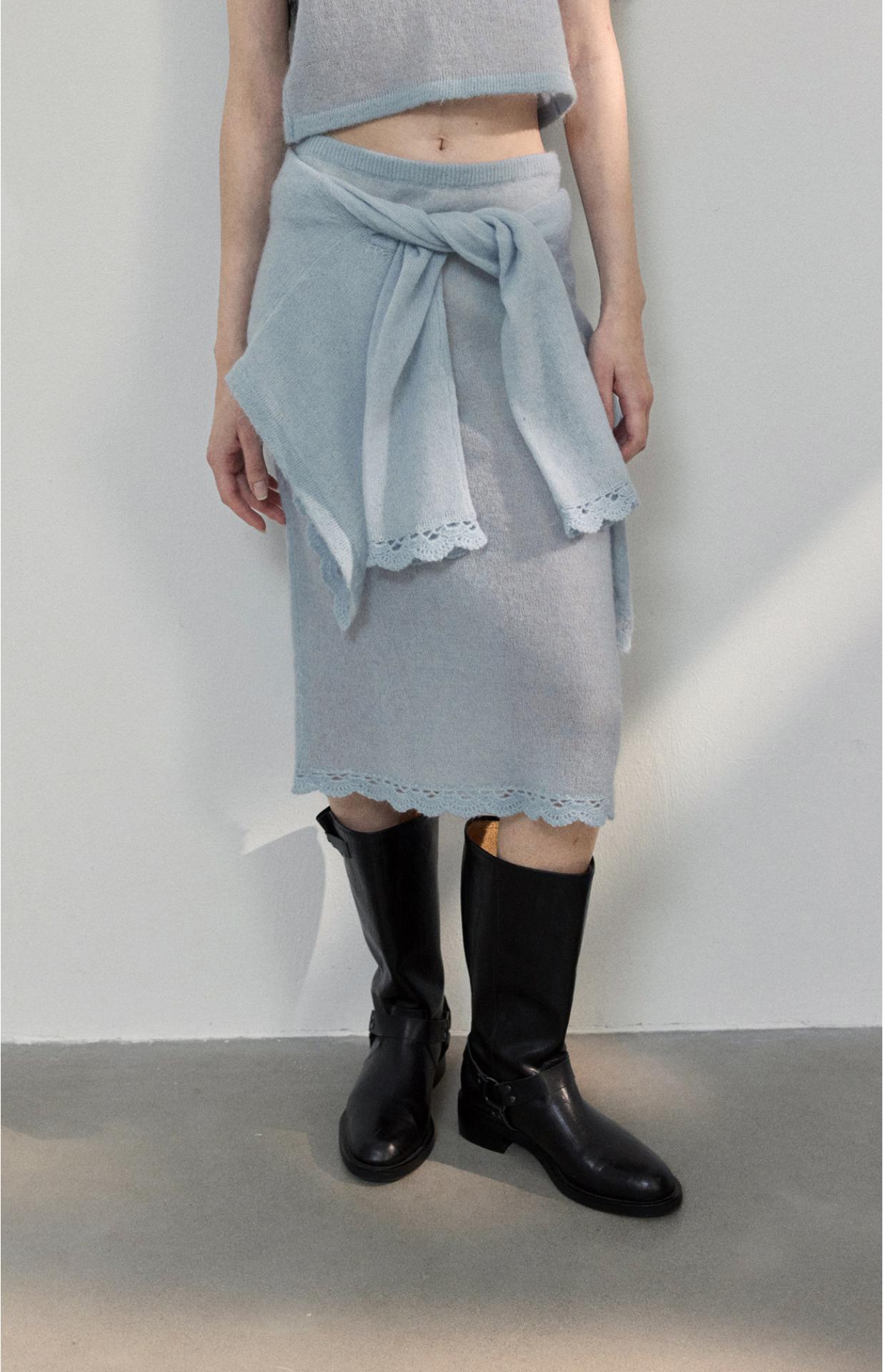 layered wrap skirt