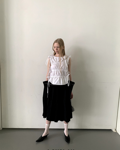 tie-detail blouse
