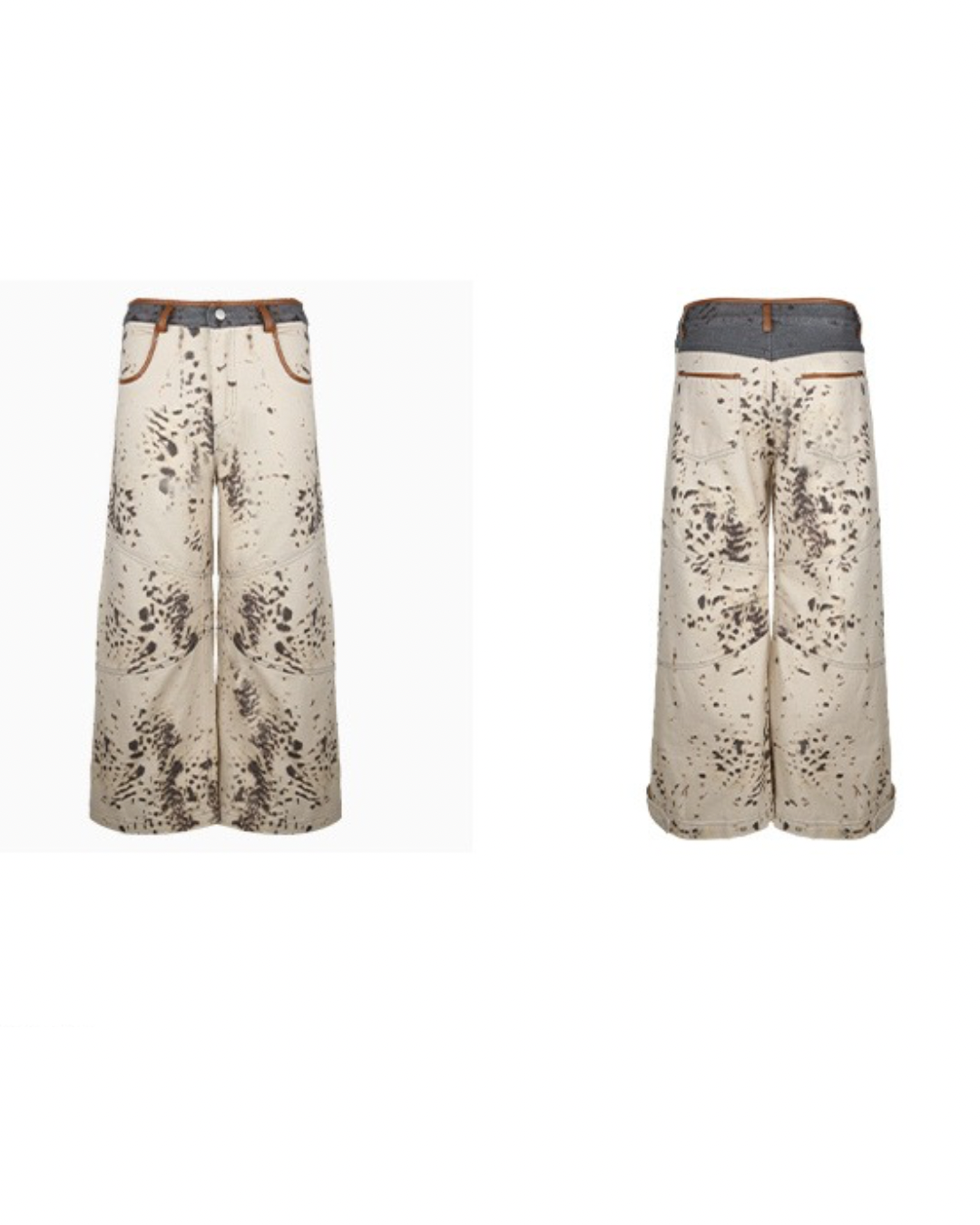 Leopard Straight Loose Pants