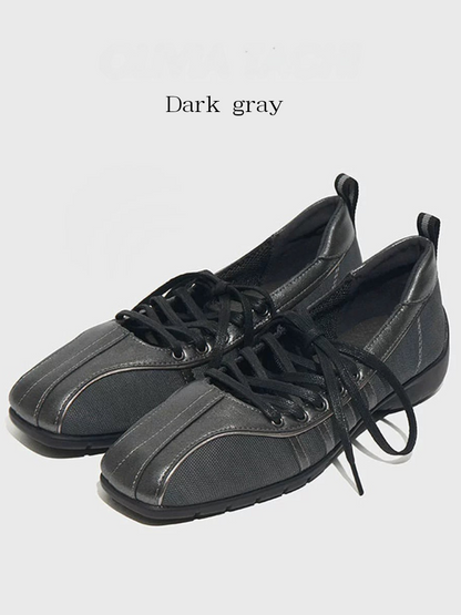 lace-up flats