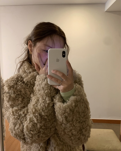 Brown Faux Fur Coat