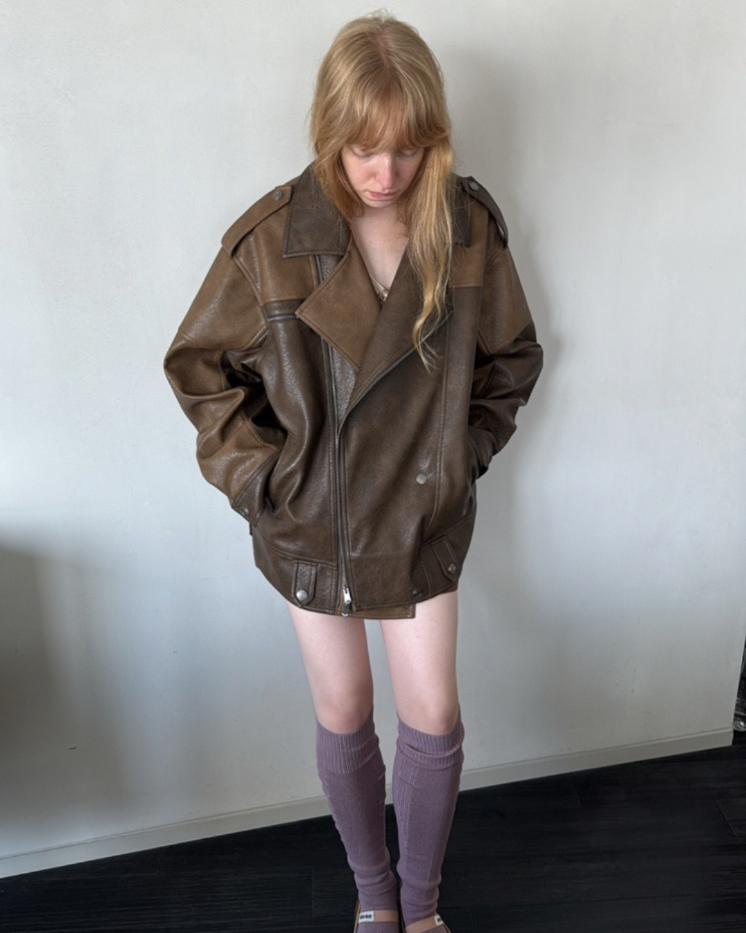 Retro-Style Leather Jacket