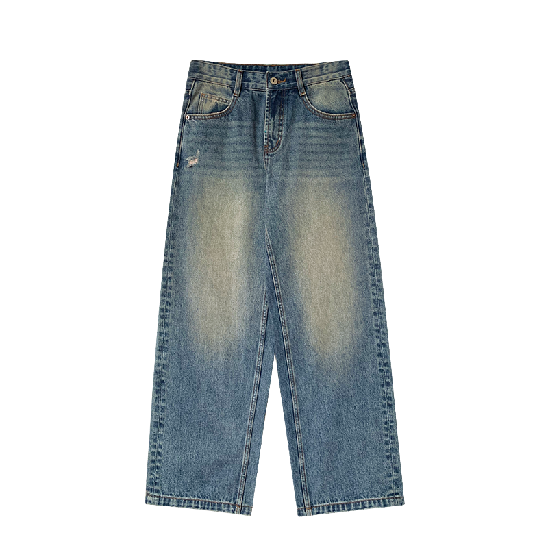 Retro Wash Low-Rise Jeans　