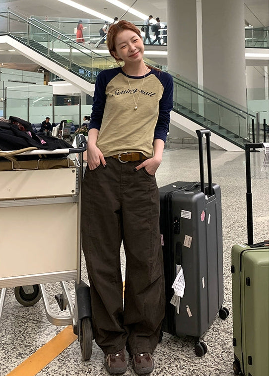 Loose Fit Cotton Trousers