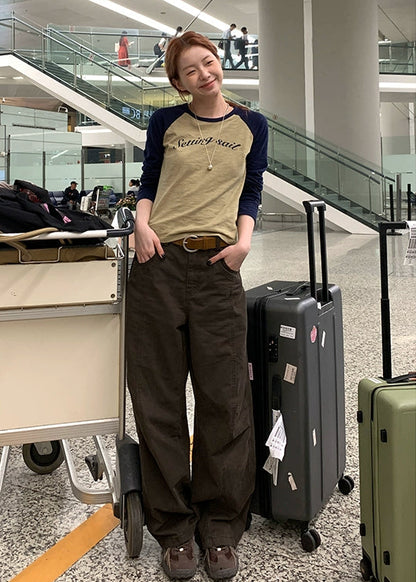 Loose Fit Cotton Trousers