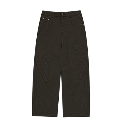 Loose Fit Cotton Trousers