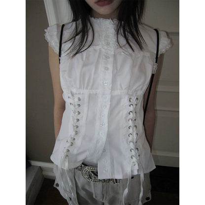 lace detail blouse