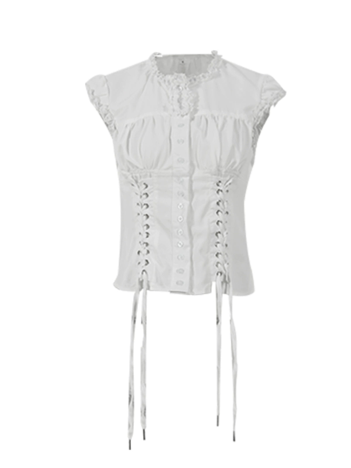 lace detail blouse