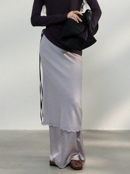 layered wrap skirt