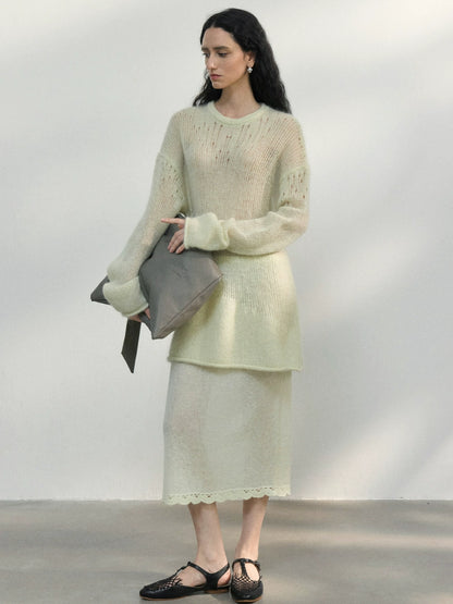 layered wrap skirt