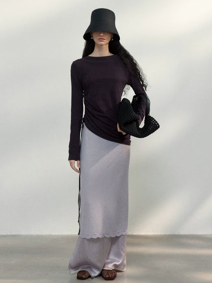 layered wrap skirt
